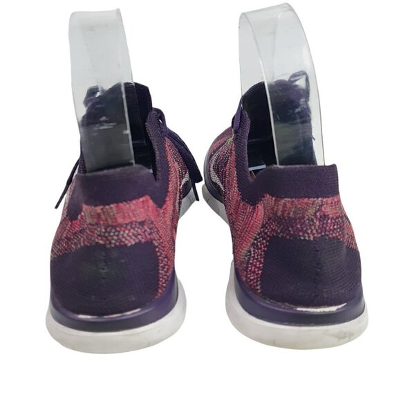 Nike‎ Free 4.0 Flyknit Running Athletic Shoes Womens Size 7 Purple 717076-502 - Picture 3 of 10